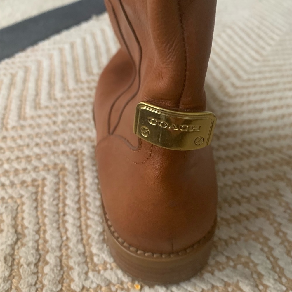 COACH saddle leather boots - Picture 3 of 7